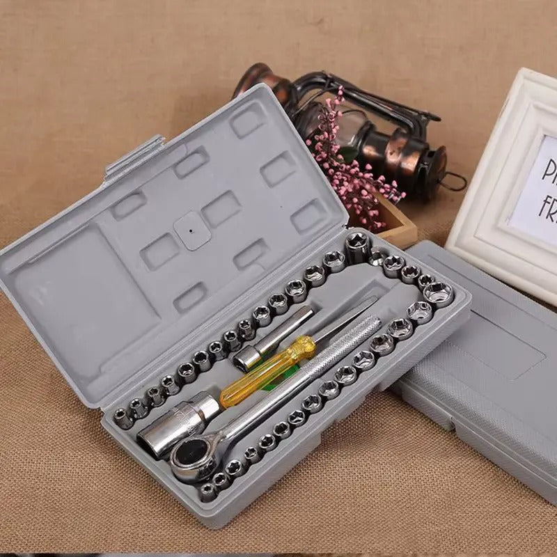 40 Pcs Combination Socket Wrench Set