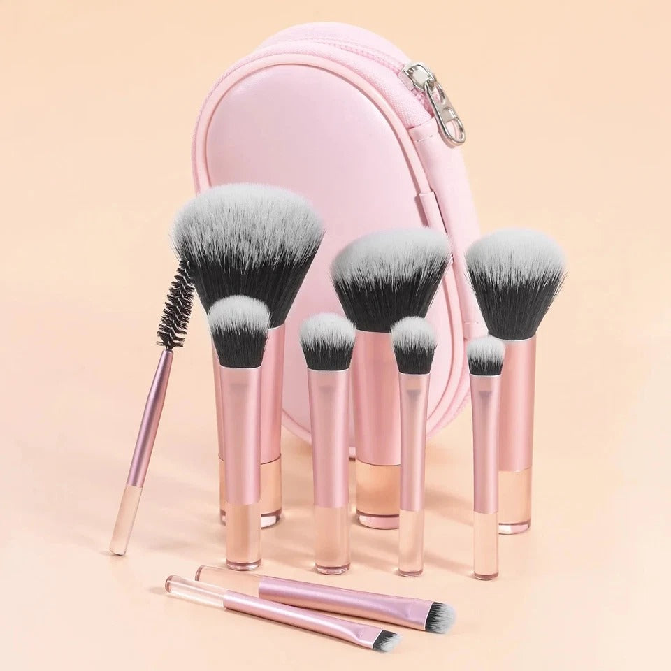 10 Pcs Makeup Brush With Pouch