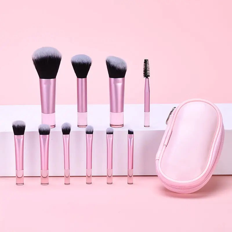 10 Pcs Makeup Brush With Pouch