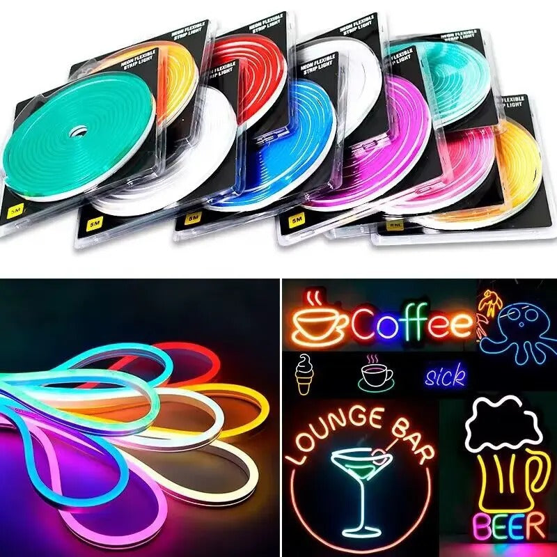 12V DC Neon Strip Light - 5m