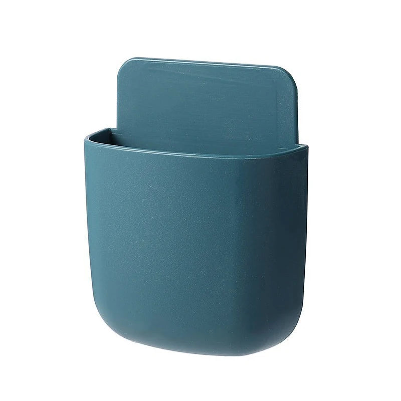 Wall-Mounted Multi-Functional Storage Box & Phone Holder