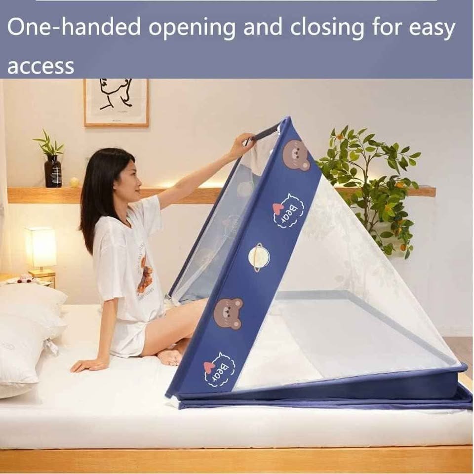 Single Bed Foldable Mosquito Net - (L - 5ft , W - 6ft)