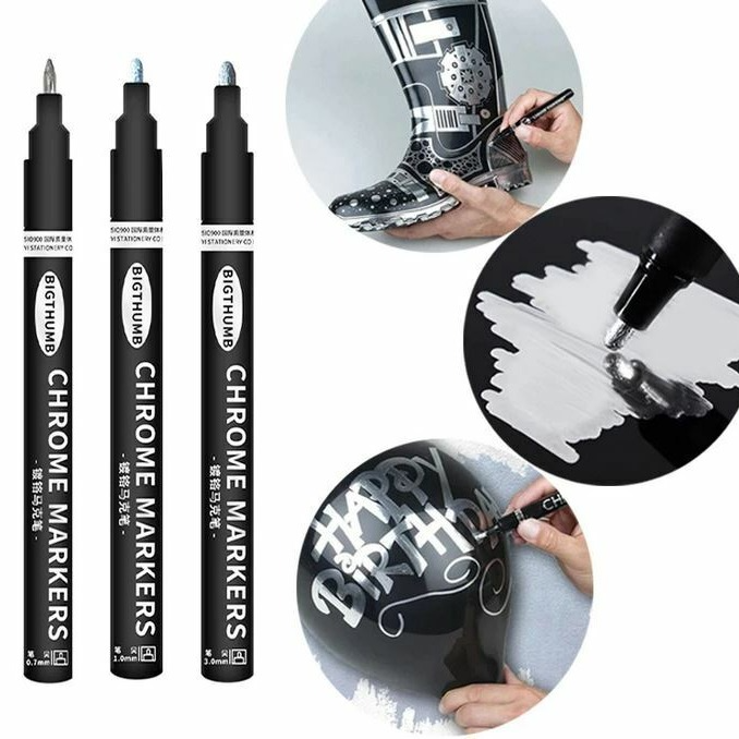 Silver Marker Liquid Pen