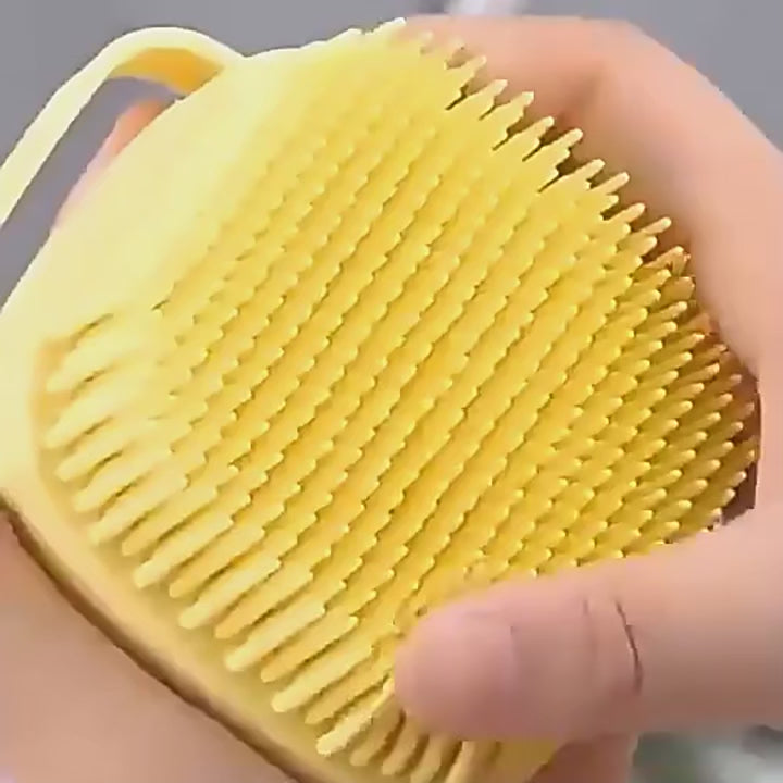 silicone massage bath brush